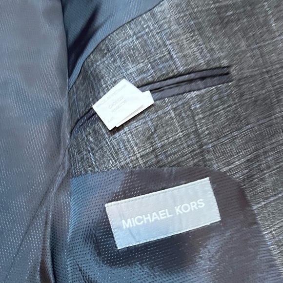 Michael Kors Mens Classic Fit Grey Two Button Blazer 44 - Picture 4 of 8